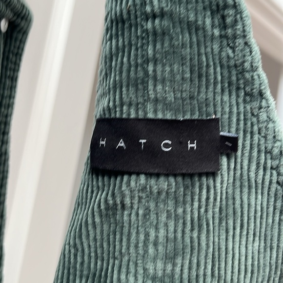 HATCH green maternity corduroy overalls - Picture 5 of 6